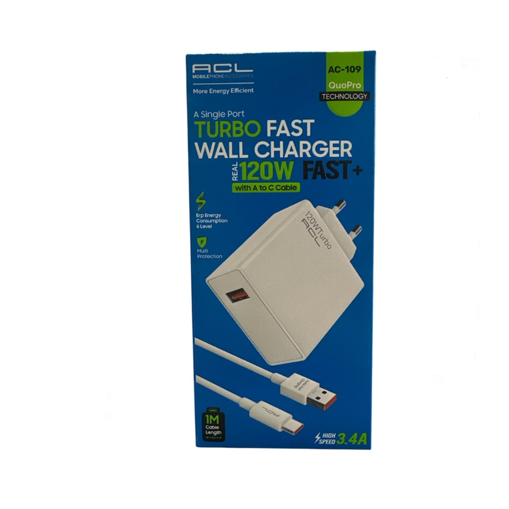 ACL U+C 120W KABLOLU DUVAR ŞARJ ALETİ