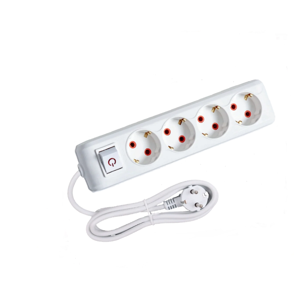 ASEL 4LÜ 3MT ANAHTARLI GRUP PRİZ