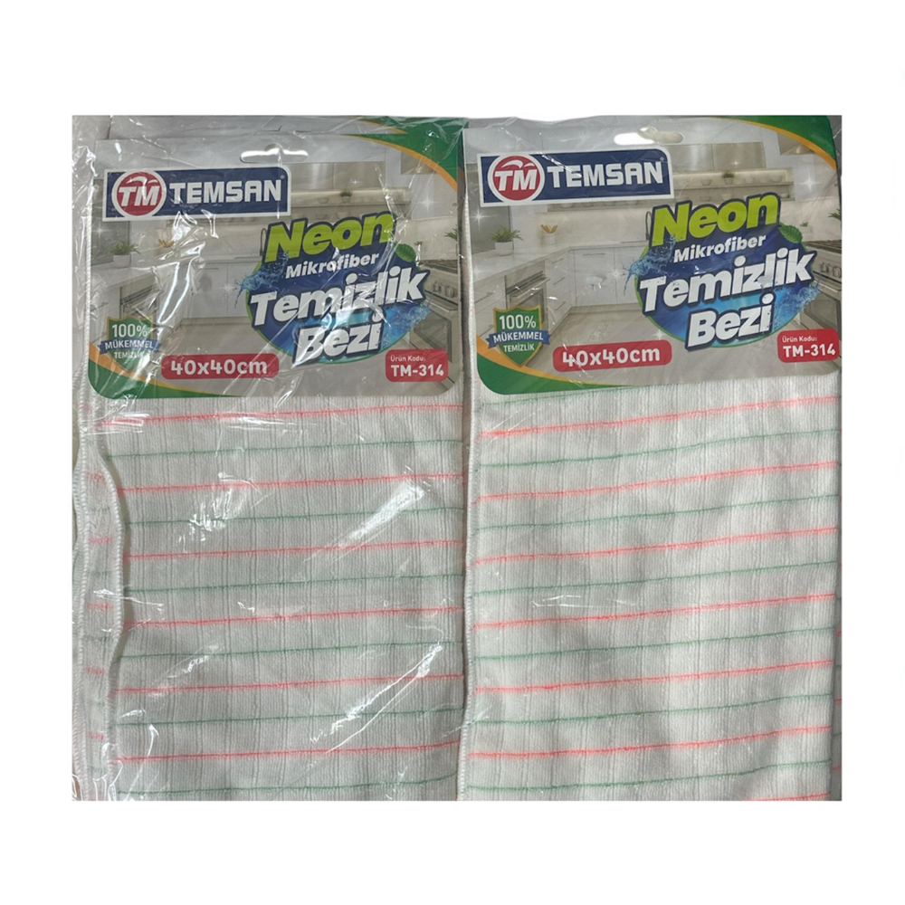 TEMSAN NEON MUTFAK MİKROFİBER TEMİZLİK BEZİ (20)