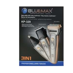 BLUEMAX SAÇ/SAKAL/BURUN TRAŞ MAKİNESİ 3IN1