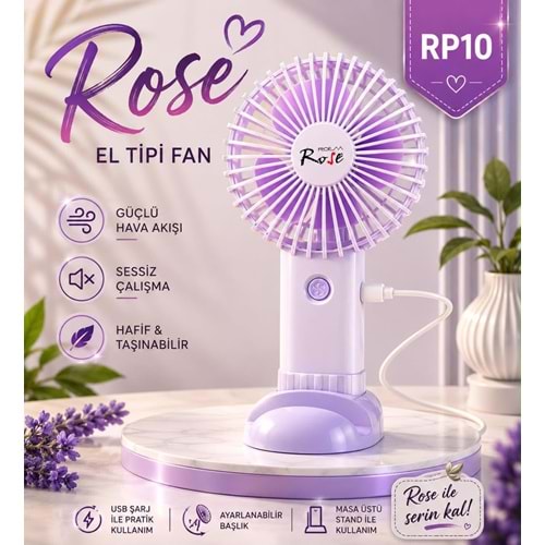 ROSE EL TİPİ FAN (144)