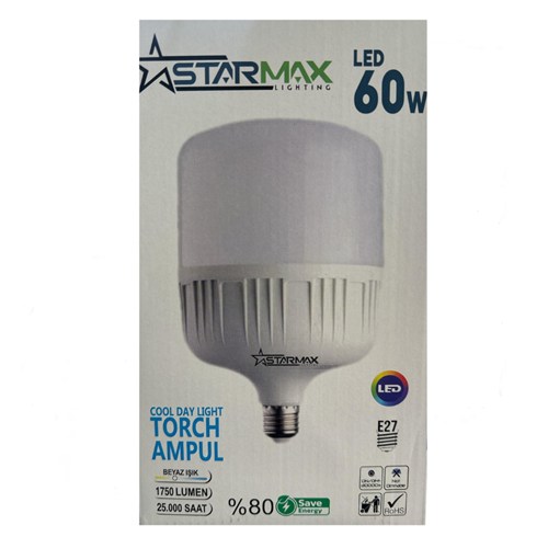 STARMAX 60W TORCH LED AMPÜL (50)