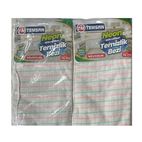 TEMSAN NEON MUTFAK MİKROFİBER TEMİZLİK BEZİ (20)