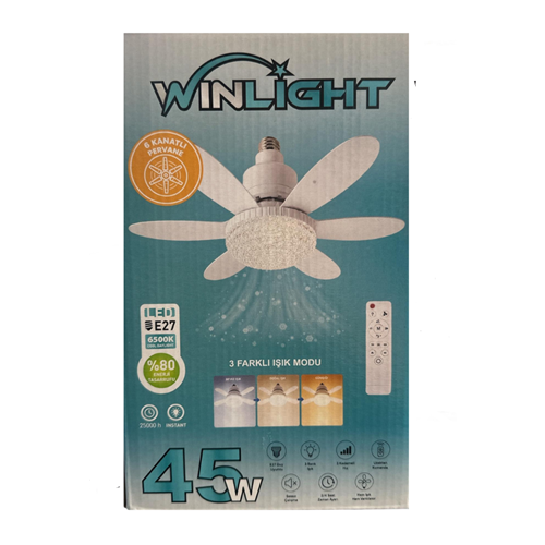 WINLIGHT KRİSTAL LED VANTİLATÖR 45W (40)